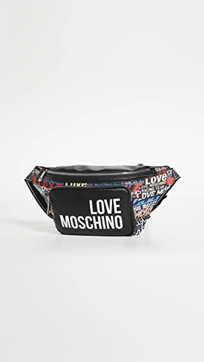 Moschino Belt Bag In Multicolor/black