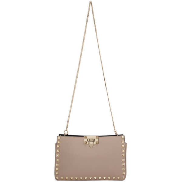 valentino rockstud clutch poudre