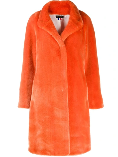 La Seine & Moi Maya Coat In Orange