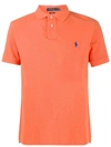 Polo Ralph Lauren Embroidered Logo Polo Shirt In Orange