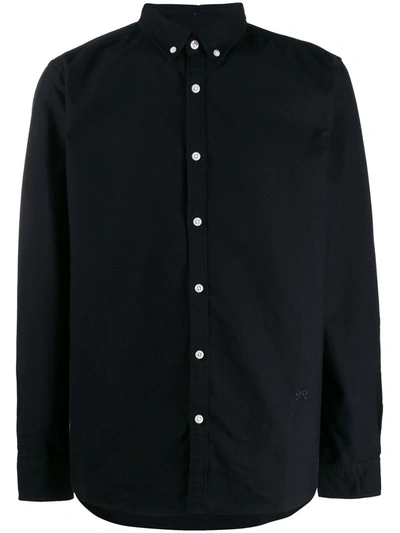 Soulland Goldsmith Button-down Shirt In Black