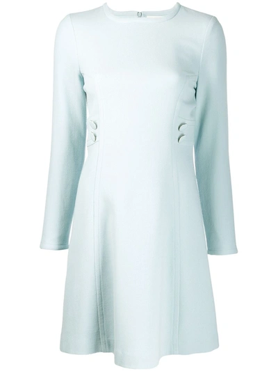 Goat Jane Buttoned Dress In Blue