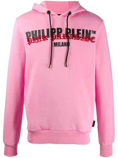 Philipp Plein Pink Paradise Logo Hoodie