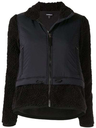 James Perse Padded Panel Jacket In Black
