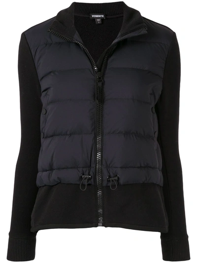 James Perse Padded Panel Jacket In Black