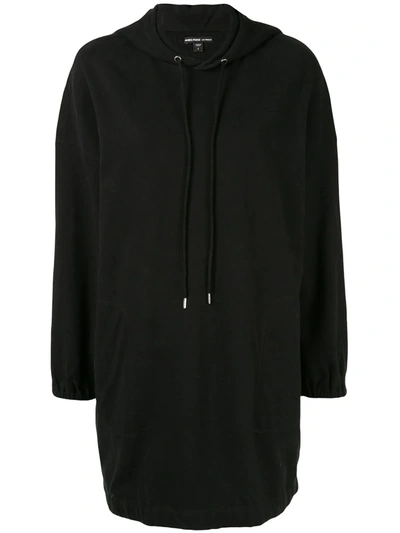 James Perse Oversized Fit Hoodie In Black