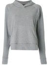 James Perse Basic Hoodie In Grey