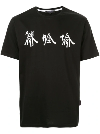 Shanghai Tang Xu Bing Tang Print T-shirt In Black