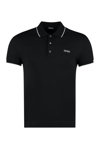 Z Zegna Tipping Cotton Piqu Polo In Blue