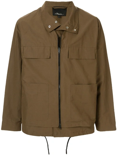 3.1 Phillip Lim / フィリップ リム Layered Zip-up Jacket In Brown