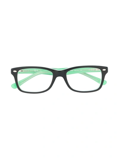 Ray-ban Junior Kids' Square Shaped Glasses In Black