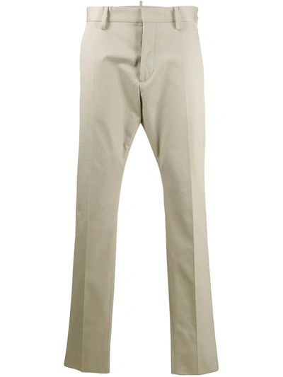 Dsquared2 Slim Fit Chinos In Neutrals