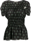 Preen Line Saki Wiccan Star Print Top In Black