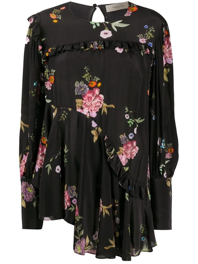 Preen Line Kapona Haunted Floral Print Blouse In Black