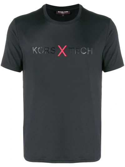 Michael Kors X Tech Logo T-shirt In Black