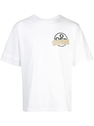 Off-white Logo Print T-shirt In White