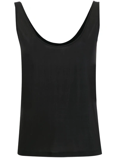 Rick Owens Loose Vest Top In Black