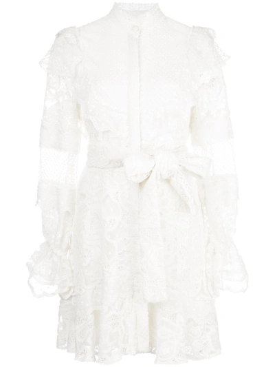 Alexis Shanna Lace Shirt Dress In White