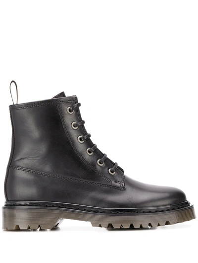 Apc Izz Combat Boots In Black