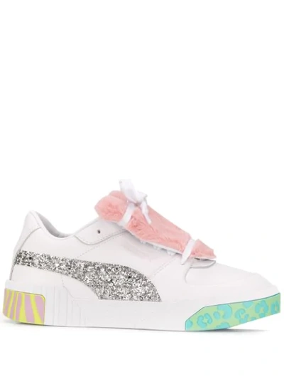 Puma X Sophia Webster Glitter Panel Trainers In White