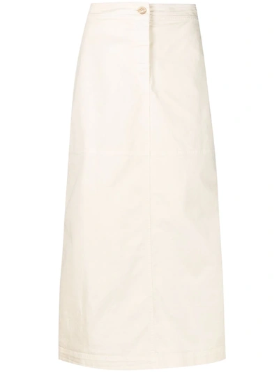 Pinko High-waisted Skirt In White