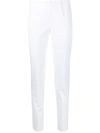P.a.r.o.s.h Mid-rise Slim Fit Trousers In White