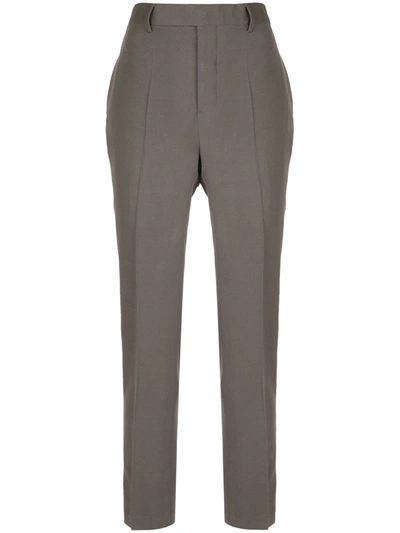 Rick Owens Slim Tailored Trousers In Grey