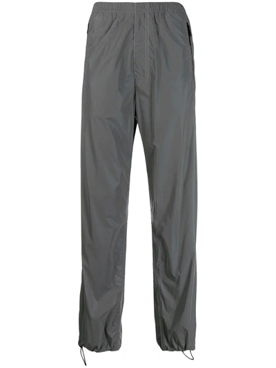 Givenchy Drawstring Ankle Track Trousers In Grey
