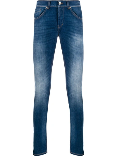 Dondup Light Wash Slim-fit Jeans In Blue