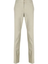 Dondup Slim-fit Tailored Trousers In Neutrals