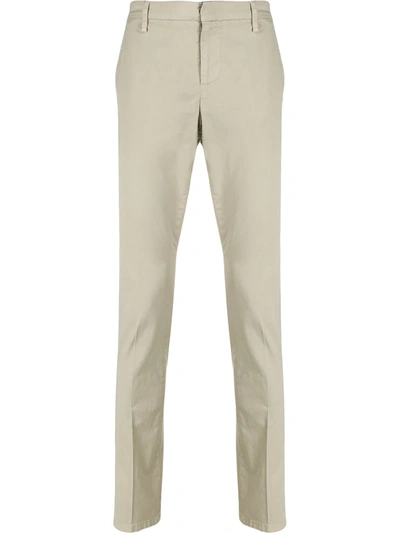 Dondup Slim-fit Tailored Trousers In Neutrals