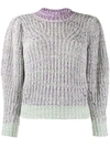 Isabel Marant Étoile Knitted Chunky Jumper In Purple