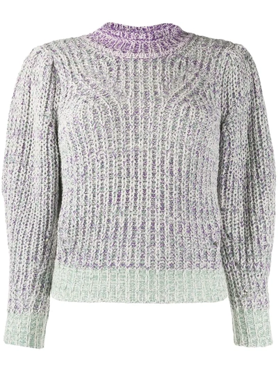Isabel Marant Étoile Knitted Chunky Jumper In Purple