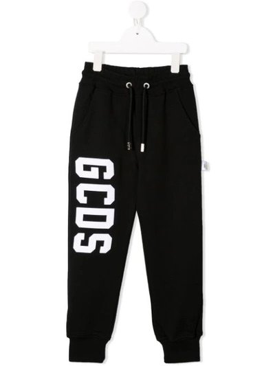 Gcds Kids' Jogginghose Mit Logo In Nero