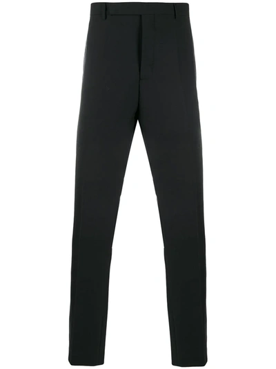 Rick Owens Astaires Straight Leg Trousers In Black