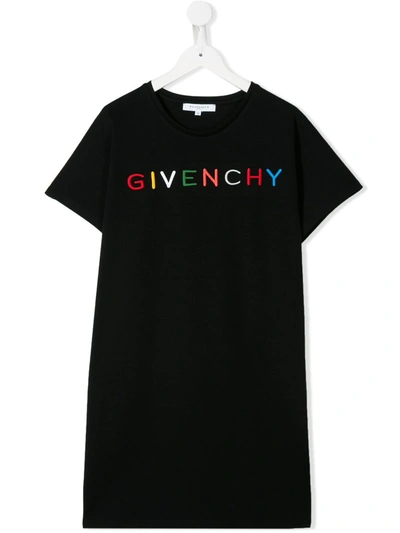 Givenchy Kids' Jersey Logo T-shirt In Black