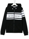 Givenchy Kids' Jersey Logo Hoody In Black