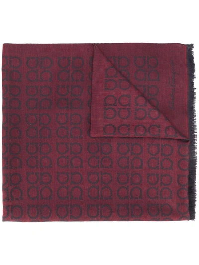 Ferragamo Gancino Scarf In Red