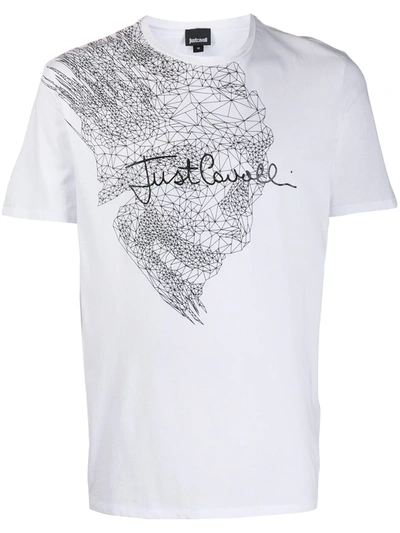 Just Cavalli Graphic-print T-shirt In White