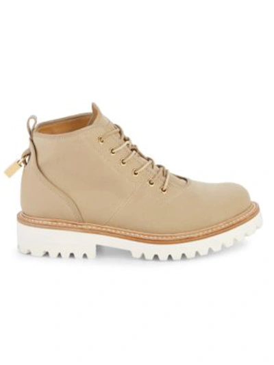 Buscemi Lotta Canvas Hiking Boots In Tortora