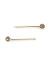 L Erickson Little Gem Bobby Pin In Golden Shadow Gold