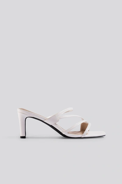 Na-kd Squared Strappy Sandals - White