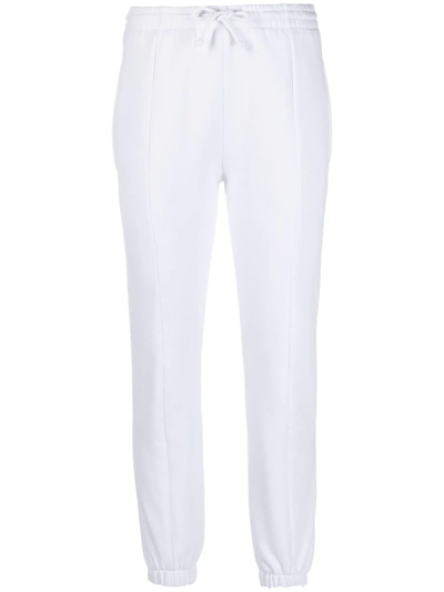 Vetements Drawstring-waist Cotton Track Trousers In White