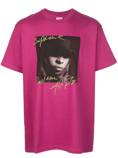 Supreme Mary J. Blige T-shirt In Purple