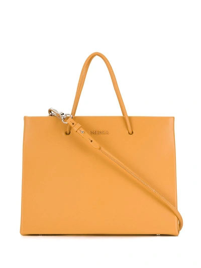 Medea Logo-print Mini Tote Bag In Yellow