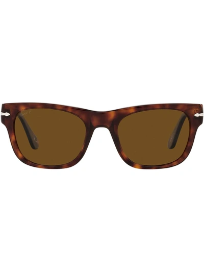 Persol Tortoiseshell Square-frame Sunglasses In Brown