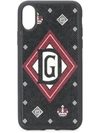 Dolce & Gabbana Crown-print Iphone X Case In Black