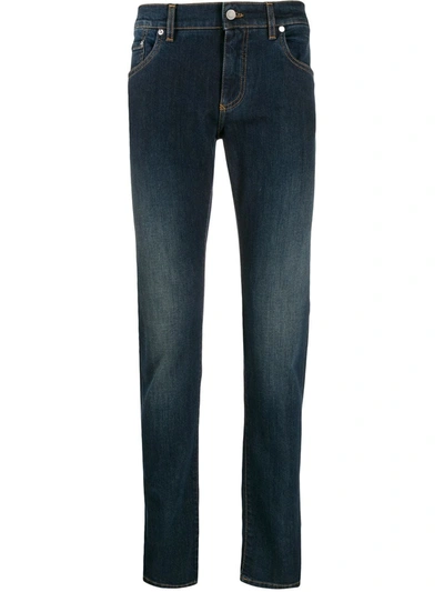 Dolce & Gabbana Distressed Detail Jeans In Blue