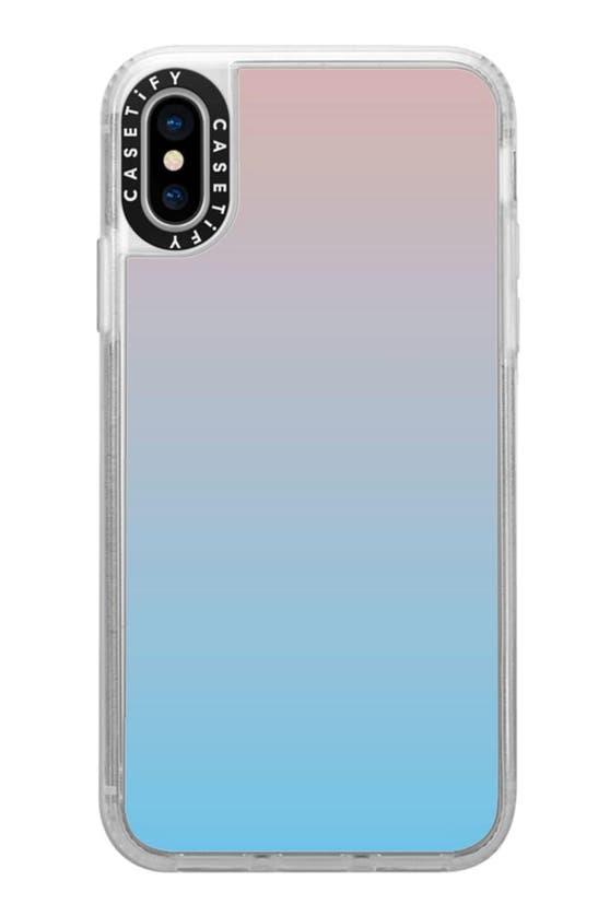 Casetify Blue Pink Gradient Iphone X Xs Phone Case In Pink Blue Modesens