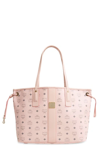 Mcm Liz Reversible Medium Visetos Tote Bag In Pink